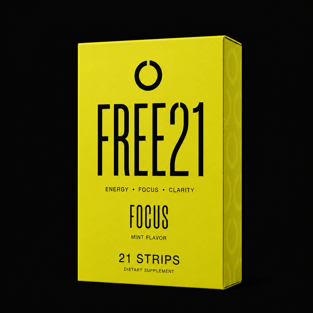 FREE21 FOCUS box with 21 mint oral strips